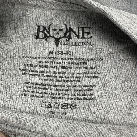 Bone Collector Shirt Mens Medium Gray Long Sleeve Pullover Hunting Crewneck NWT - Picture 9 of 10